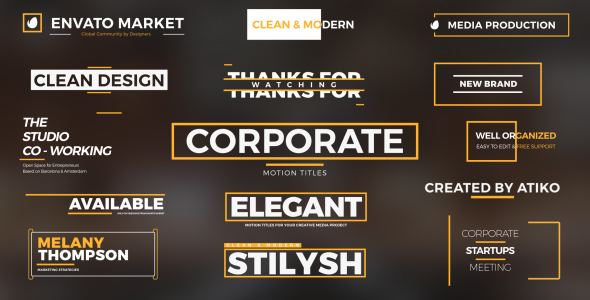Videohive Corporate Motion Titles 1 19633516