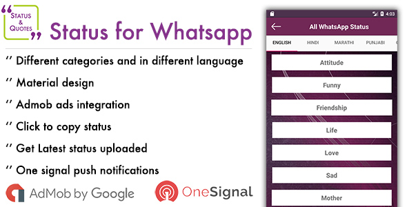 Status for Whatsapp