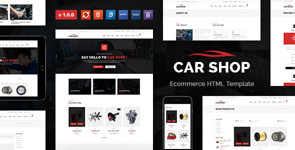 Themeforest Car Shop - Ecommerce HTML Template 19550057