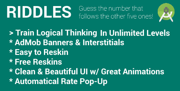Riddles - Game with AdMob (Banners & Interstitials)