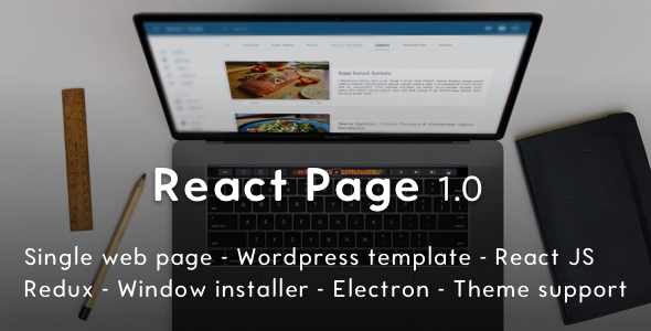 ReactPage - the Bootstrap Starter Kit for ReactJS and Wordpress