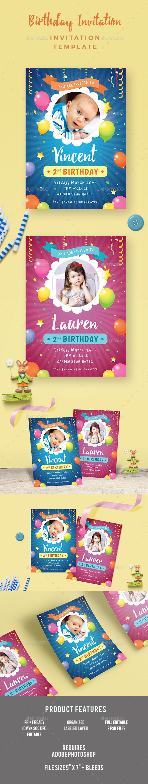 Kids Birthday Invitation