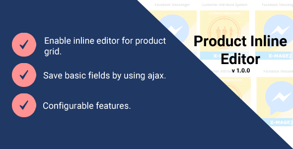 Magento 2 Product Inline Editor