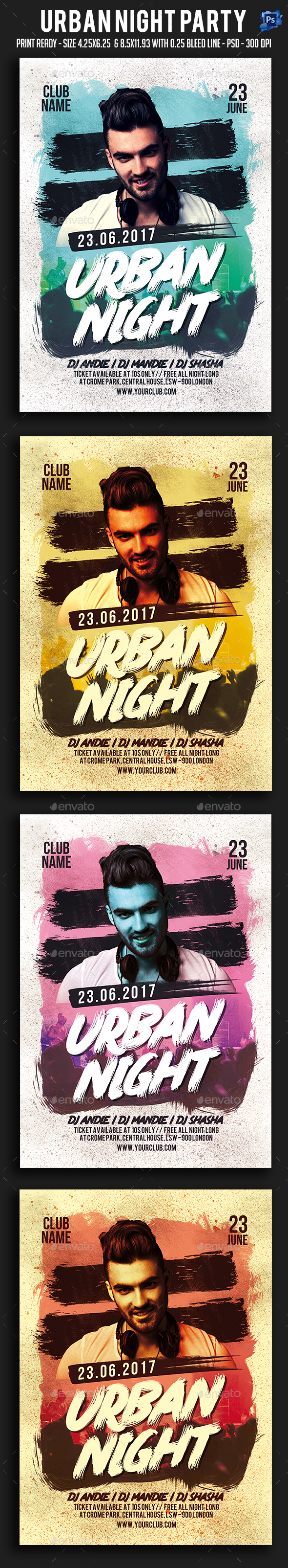 Urban Night Party Flyer