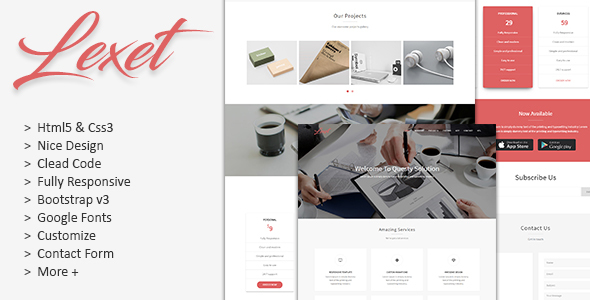Themeforest Lexet - Corporate Business Template 19541032