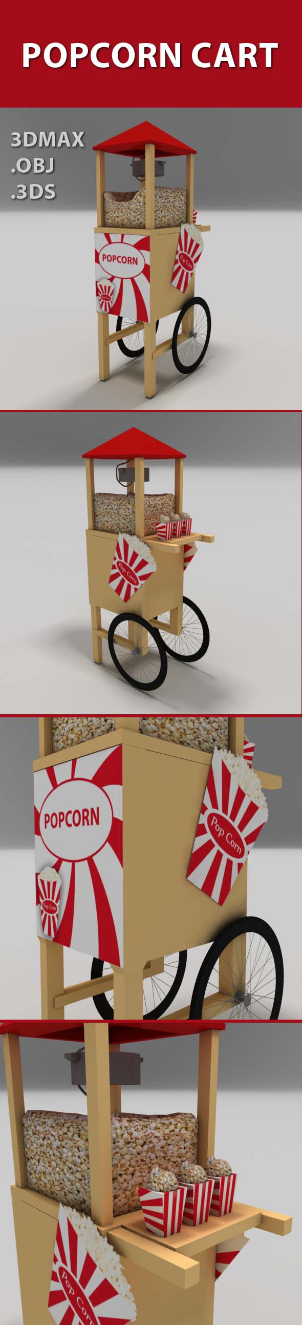 3DOcean Popcorn cart 19655844 3DOcean Popcorn cart 19655844