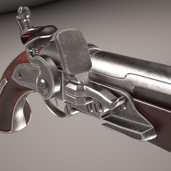 3DOcean Flintlock pistol 19657087