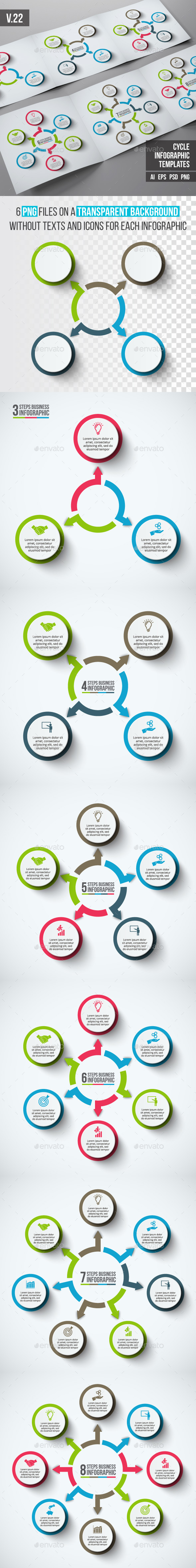 Infographics template set v.22