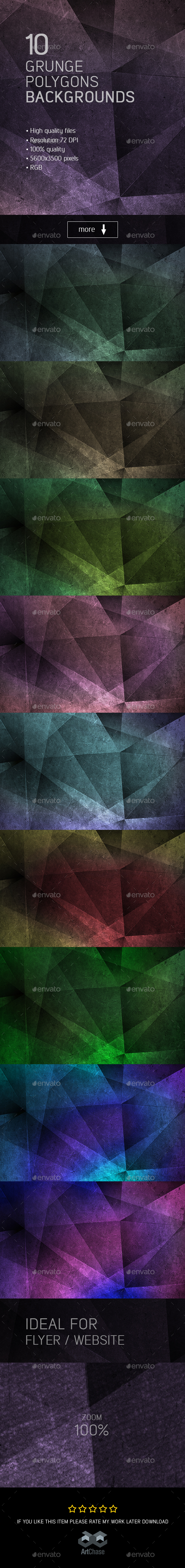 Grunge Polygons Backgrounds