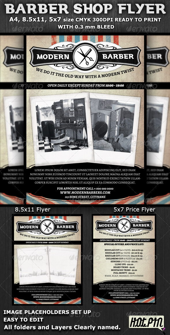 Barber Shop Flyer Template