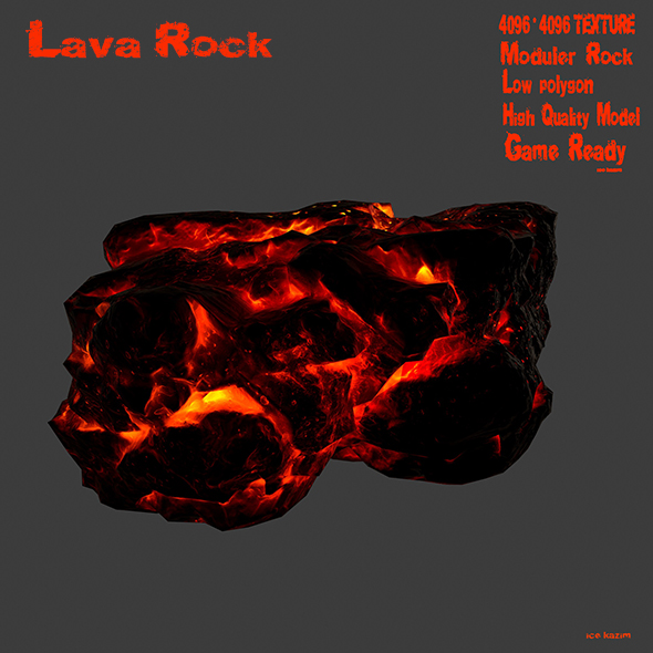 3DOcean lava rock 19663040