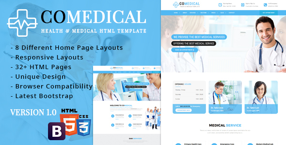 CoMedical - Health & Medical Responsive Template