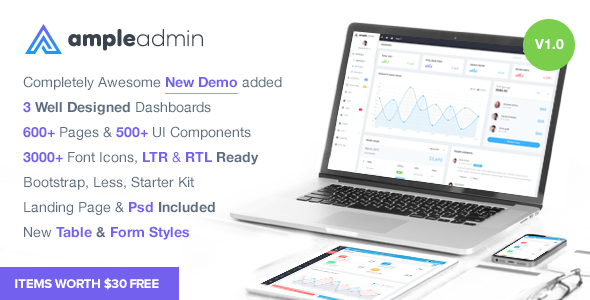 Ample Admin - Ultimate Dashboard Template