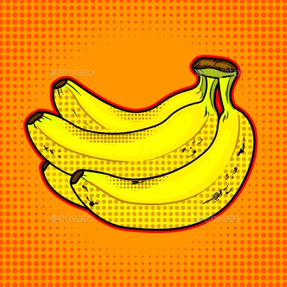 Bananas Fruit Vector Illustration