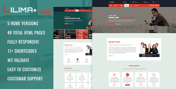 Themeforest Lilima Business Template 19633608