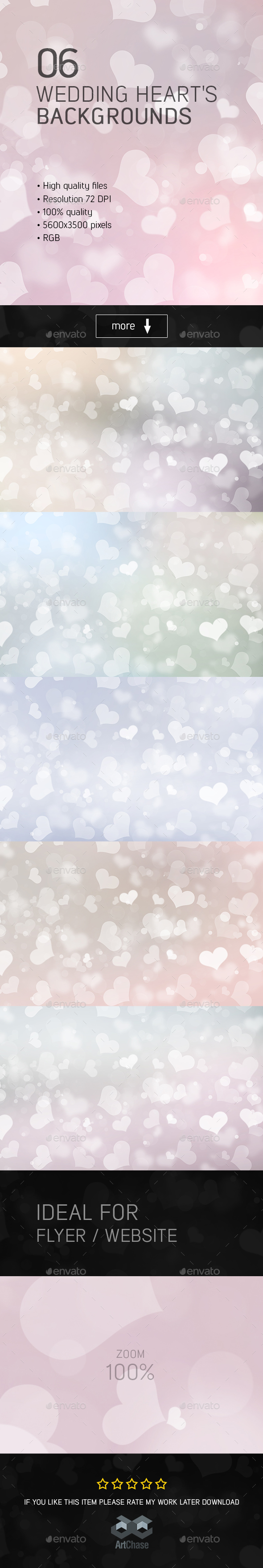 Wedding Heart's Backgrounds