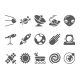 Space Cosmos and Astronomy Icons Set