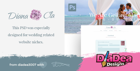 Themeforest Special Day - Wedding & Ceremony PSD Template 19640880