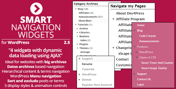 Smart Navigation Widgets - CodeCanyon Item for Sale