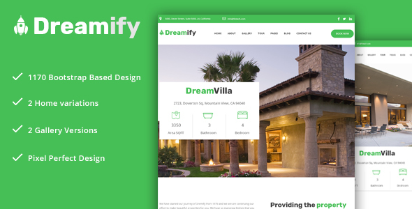 Dreamify - Single Property/Real Estate PSD Template!