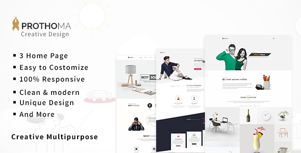 Prothoma — Multipurpose Minimal HTML Template