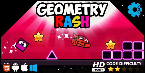 CodeCanyon Geometry Rash HTML5 Game 19697807 CodeCanyon Geometry Rash HTML5 Game 19697807