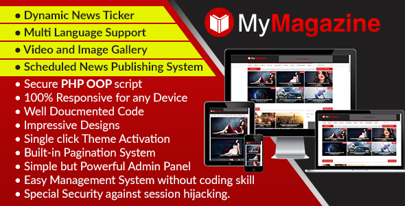 MyMagazine - Bootstrap Newspaper, Magazine and Blog CMS Script