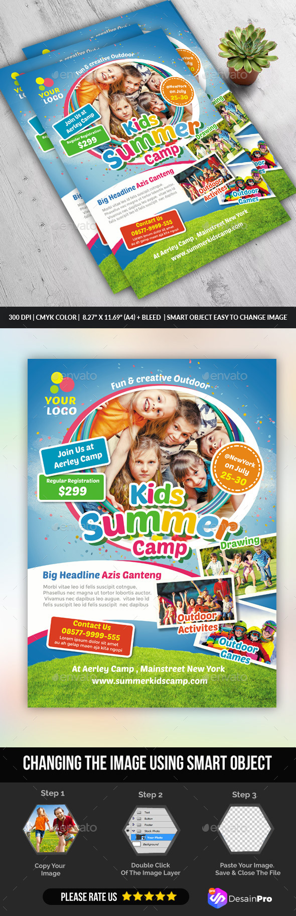 Kids Summer Camp Flyers