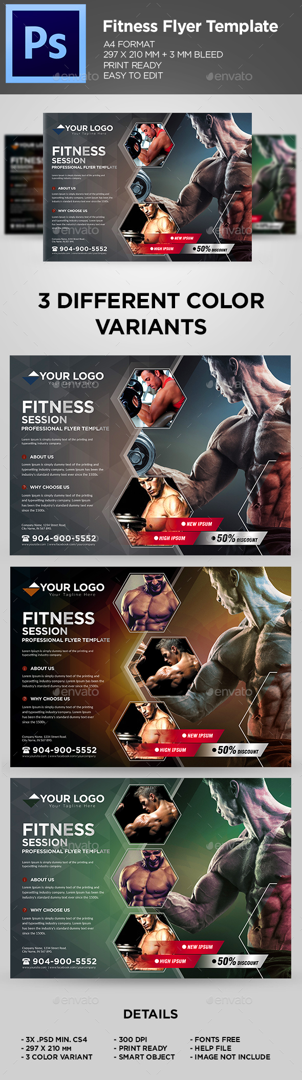 Fitness Flyer / Gym Business Flyer Template