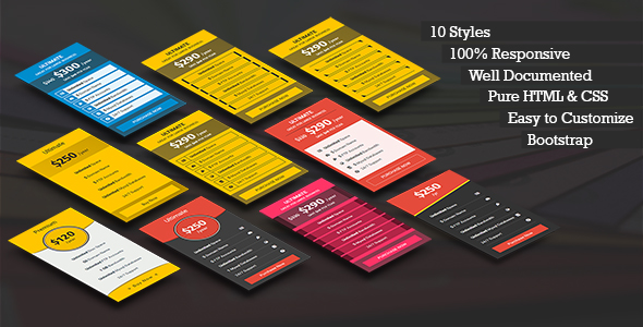 OSTHIR - Responsive Bootstrap Pricing Table