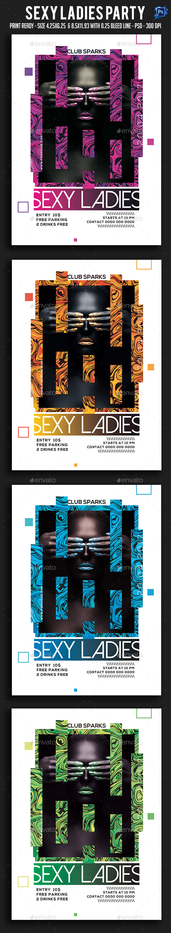 Sexy Ladies Party Flyer