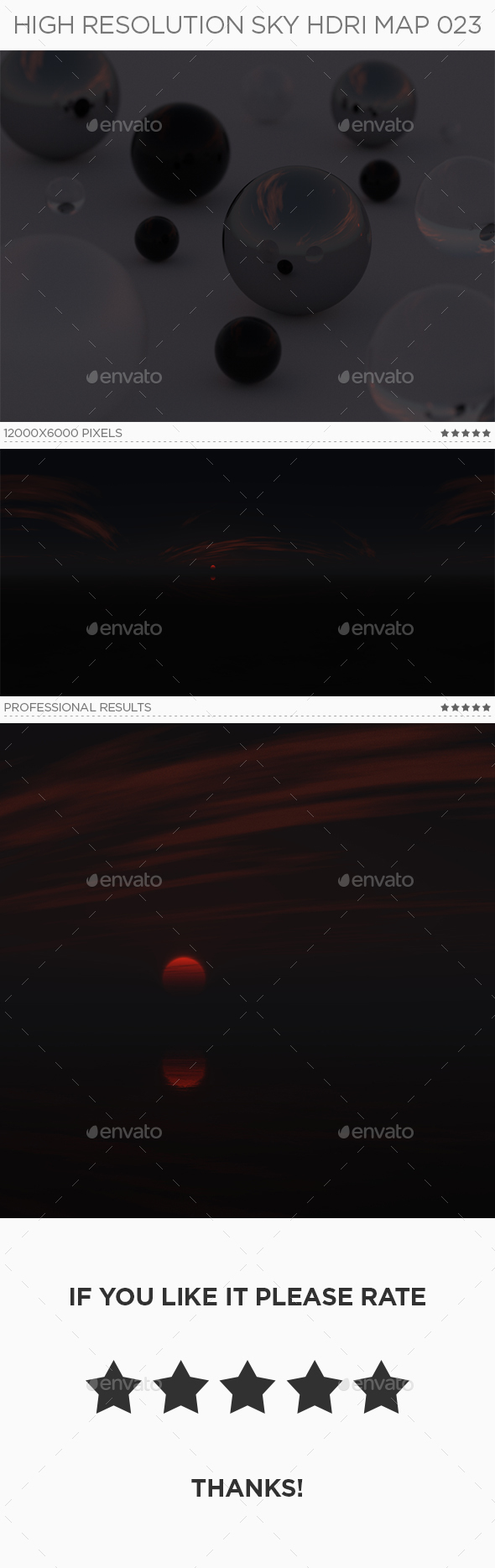 High Resolution Sky HDRi Map 023 - 3DOcean Item for Sale