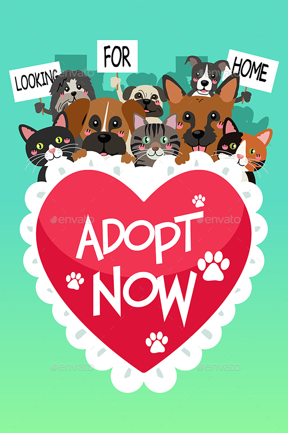 Pets For Adoption Poster