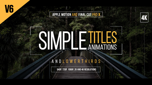 30 Simple Titles for Final Cut Pro X