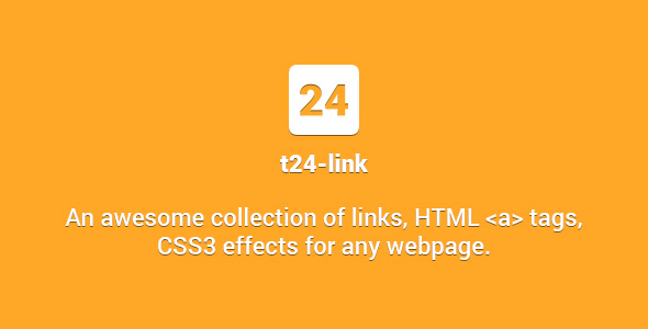 t24-link - Awesome Collection of CSS3 Effects for Hyperlinks