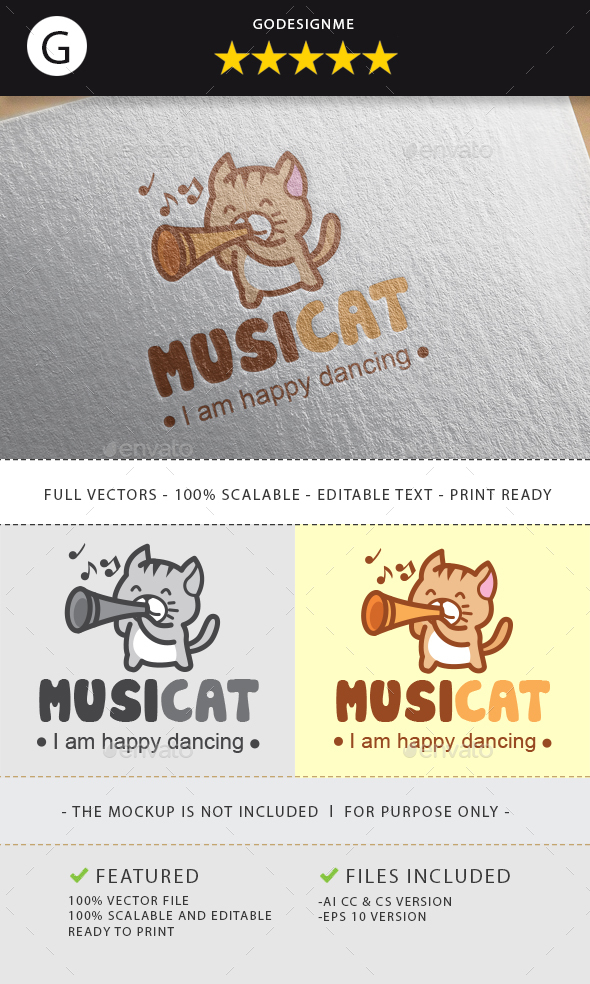 Music Cat Logo