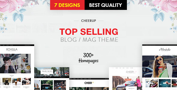 CheerUp Blog / Magazine - WordPress Blog Theme