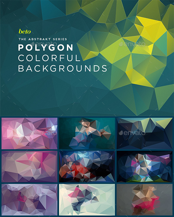 Polygon Abstract Backgrounds V3