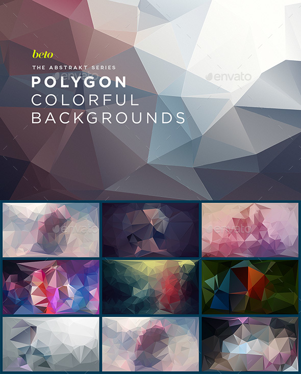 Polygon Abstract Backgrounds V5