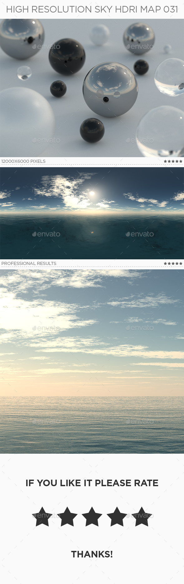 High Resolution Sky HDRi Map 031 - 3DOcean Item for Sale