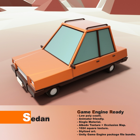 Low Poly Vehicle - 3DOcean Item for Sale