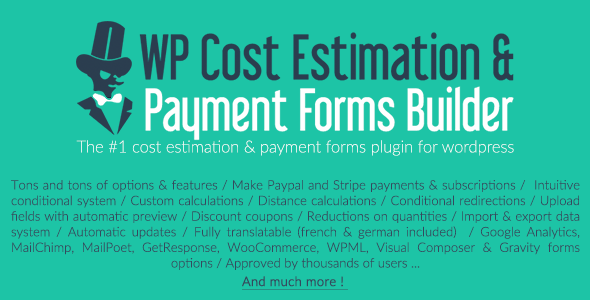 WP Cost Estimation & Payment Forms Builder