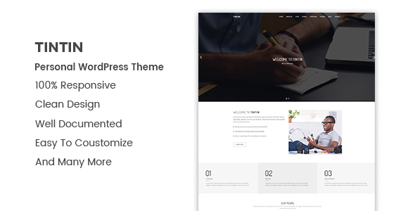 Tintin is Personal Portfolio WordPress Theme. It can solve all your portfolio problems.Tintin can be used for many purposes starting from minimal portfolios, a