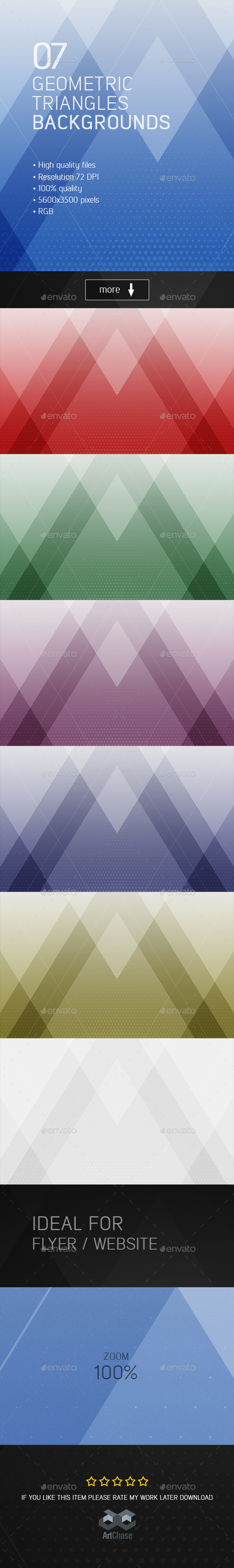 Geometric Triangles Backgrounds