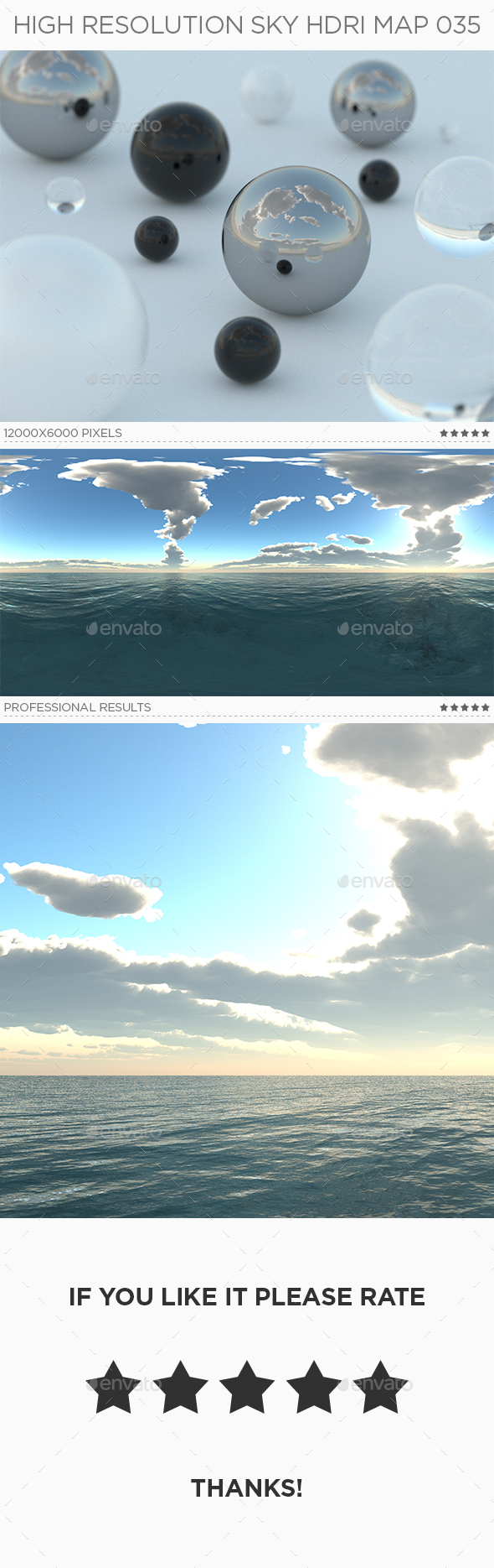 High Resolution Sky HDRi Map 035 - 3DOcean Item for Sale
