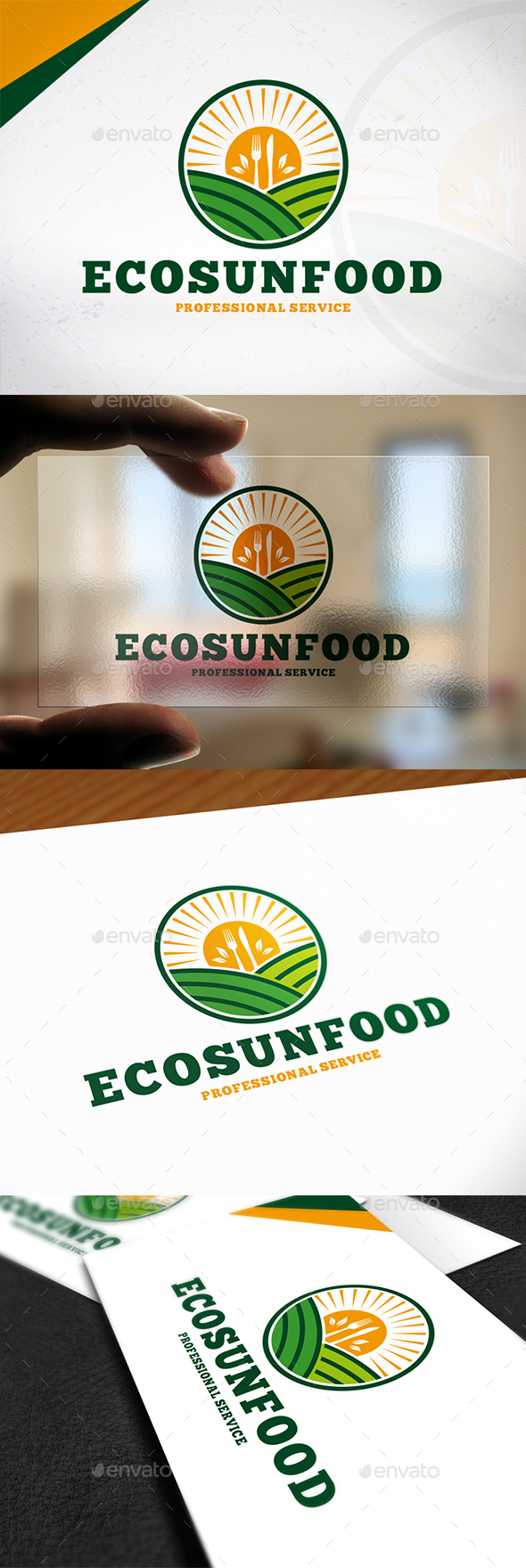 Eco Sun Food Logo