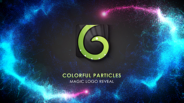 Colorful Magic Particles Logo