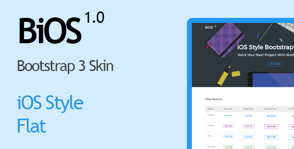 BiOS - iOS Style Bootstrap Skin