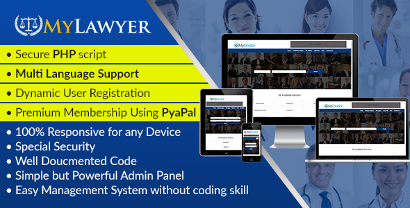 MyLawyer - Dynamic Lawyer Directory System Script