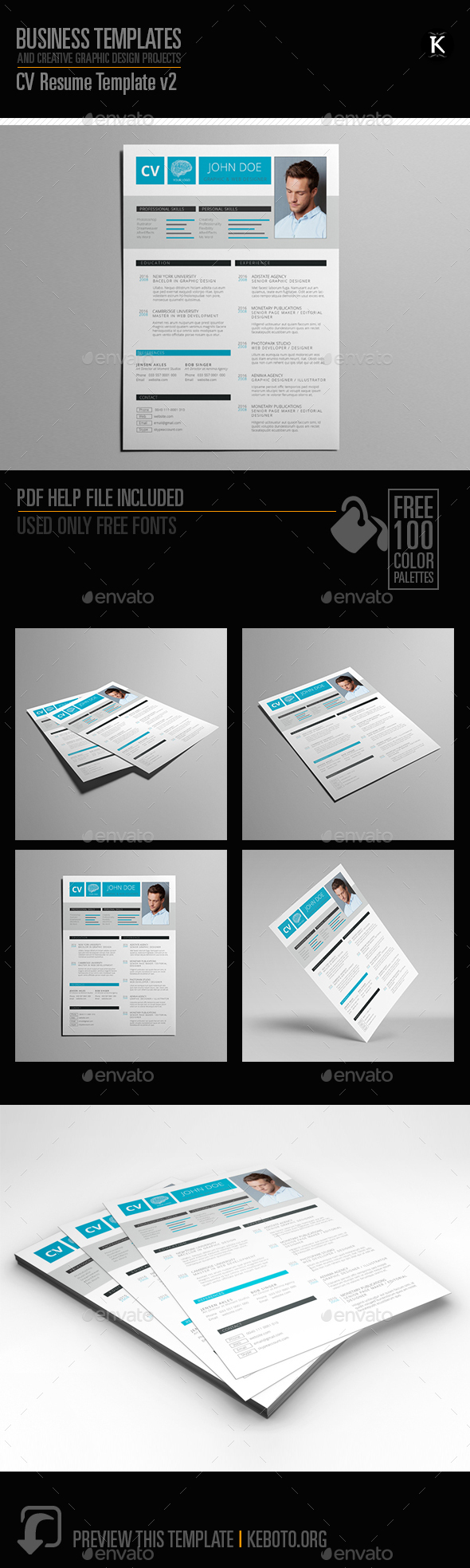 CV Resume Template v2